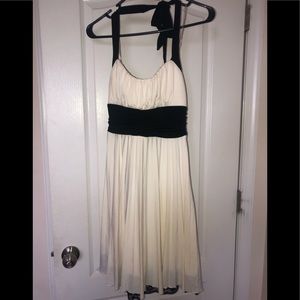 Speechless B&W Cocktail Dress w/Black Lace Lining